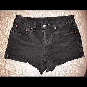 Levi’s Black Denim Shorts